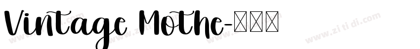 Vintage Mothe字体转换